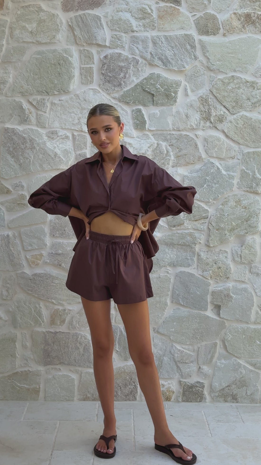 Rebekah Shorts - Chocolate - Billy J
