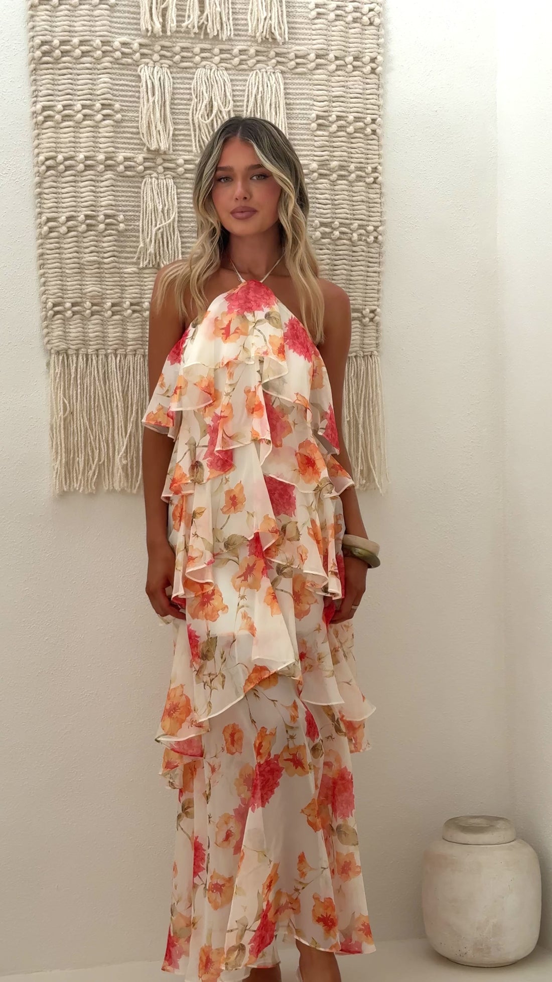 Loana Maxi Dress - Spring Floral - Billy J