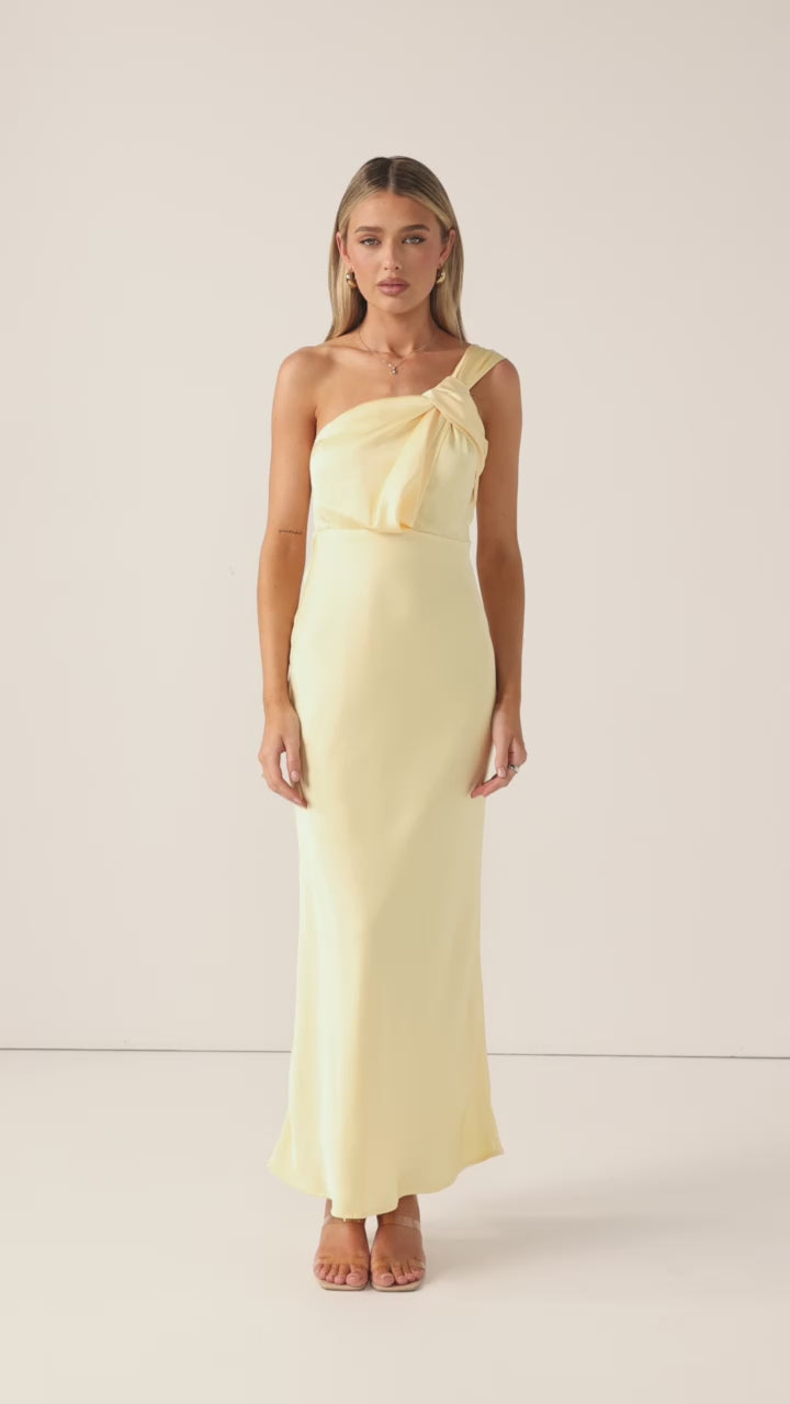 Greta Maxi Dress - Lemon - Billy J