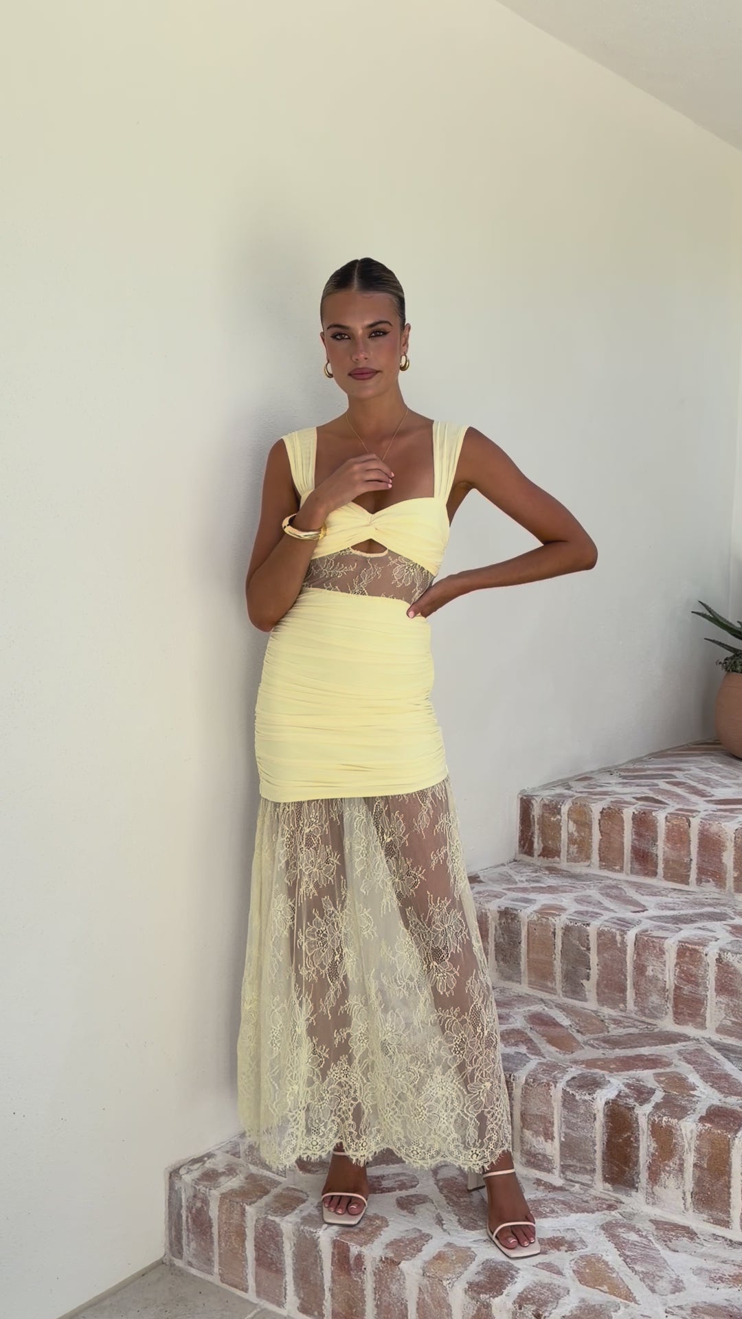 Zurina Maxi Dress - Yellow - Billy J
