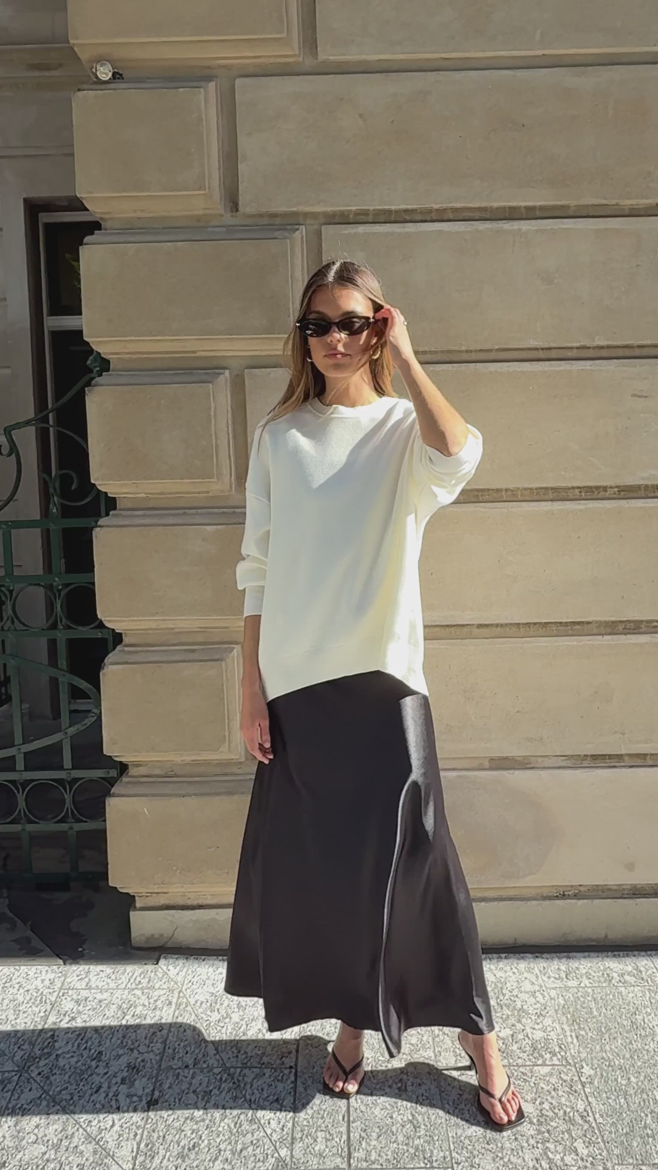 Darina Bias Cut Maxi Skirt - Black - Buy Women's Skirts - Billy J