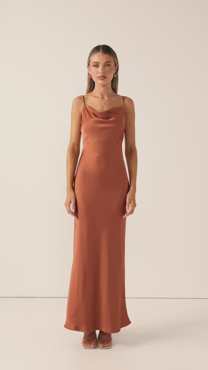 Load video: Willow Maxi Dress - Copper