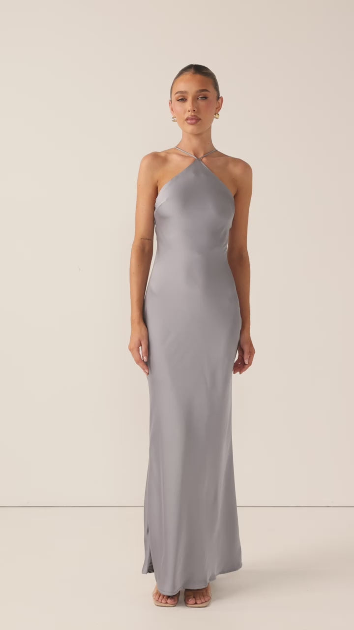 Chiara Maxi Dress - Steel Blue - Billy J