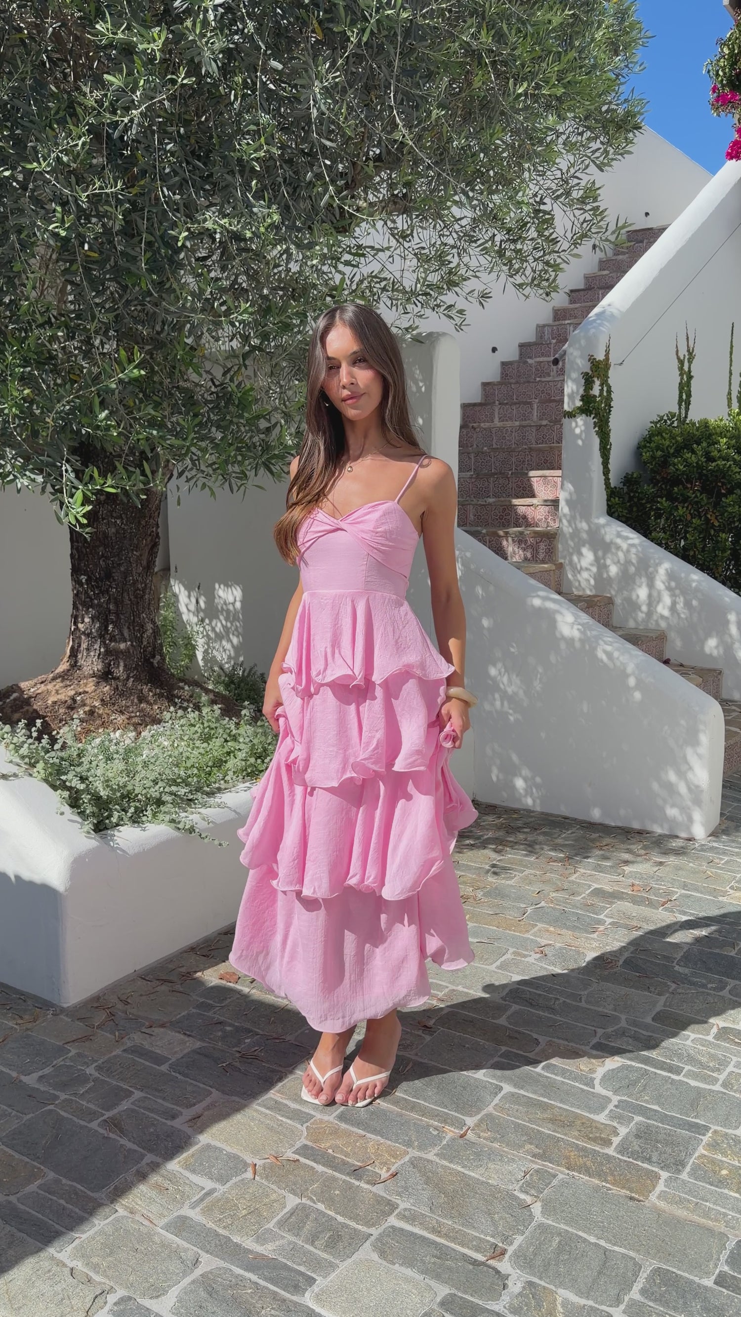 Elysia Maxi Dress - Pink - Billy J