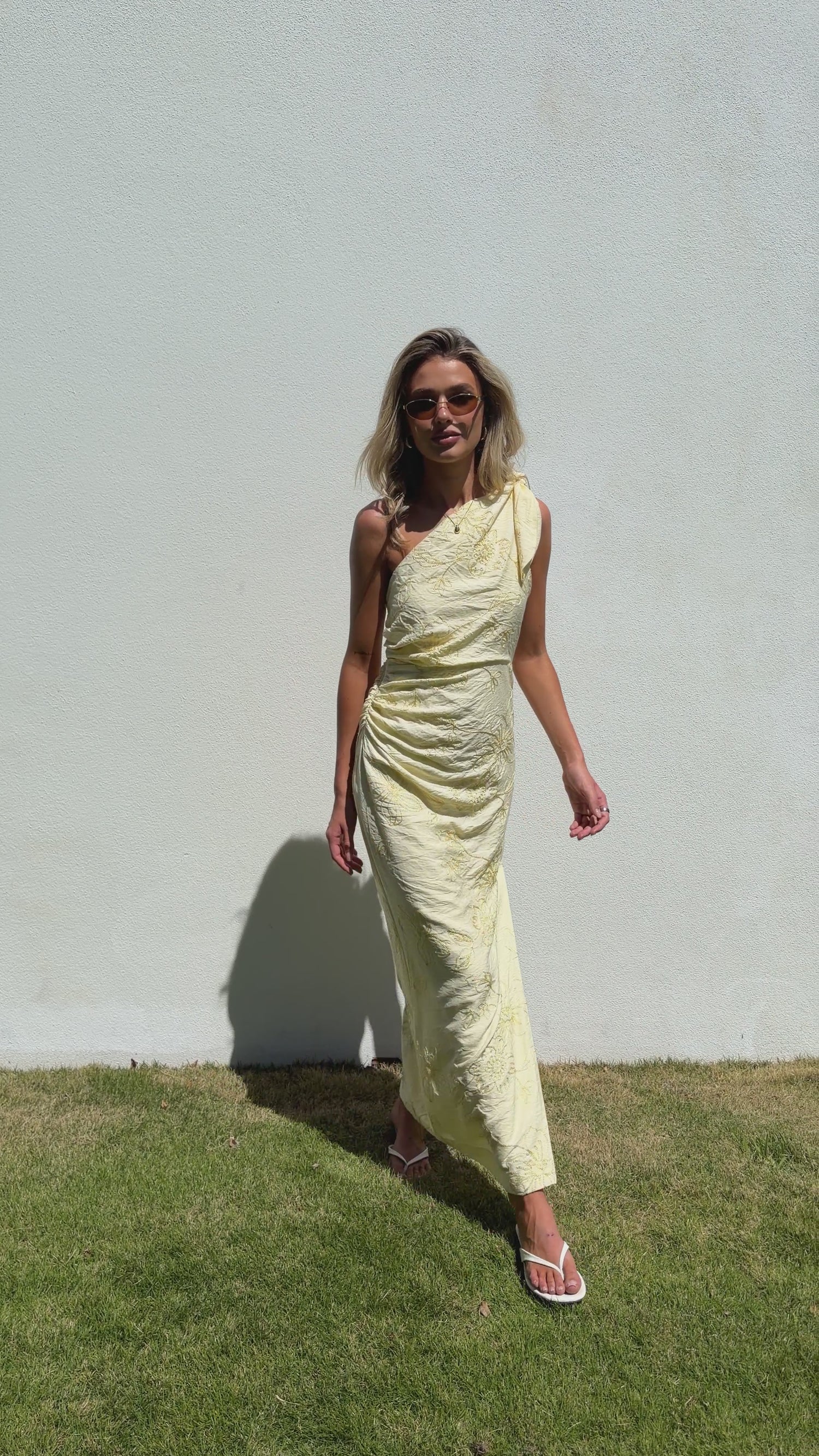 Annie Maxi Dress - Lemon - Billy J
