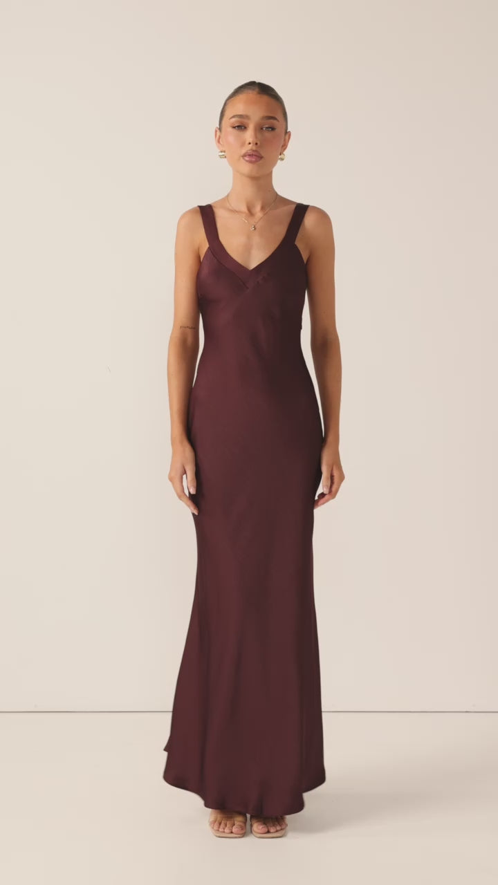 Andie Maxi Dress - Chocolate - Billy J
