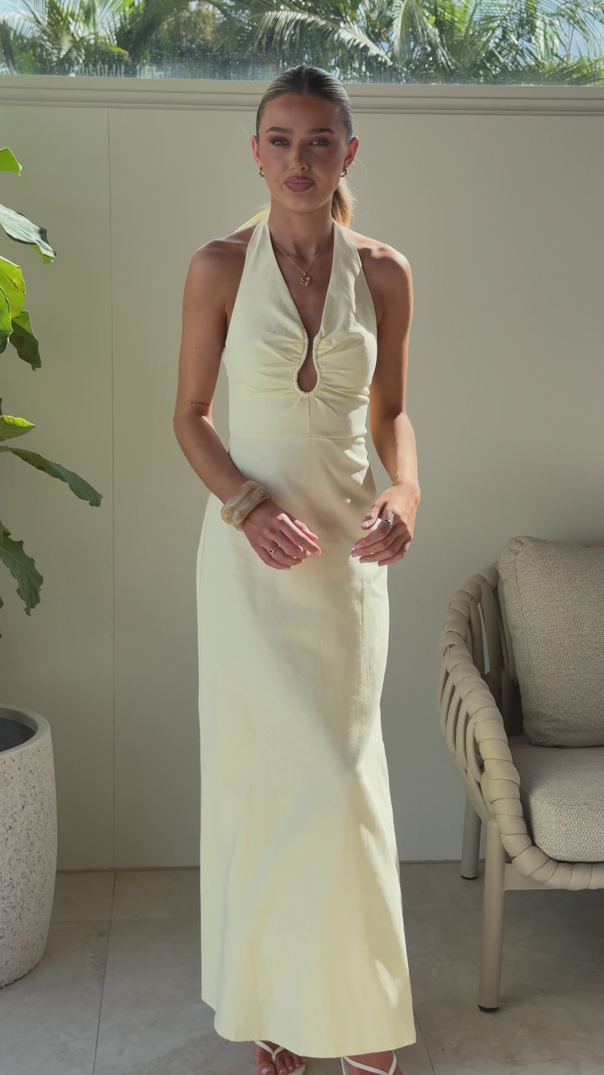 Larna Maxi Dress - Butter - Billy J