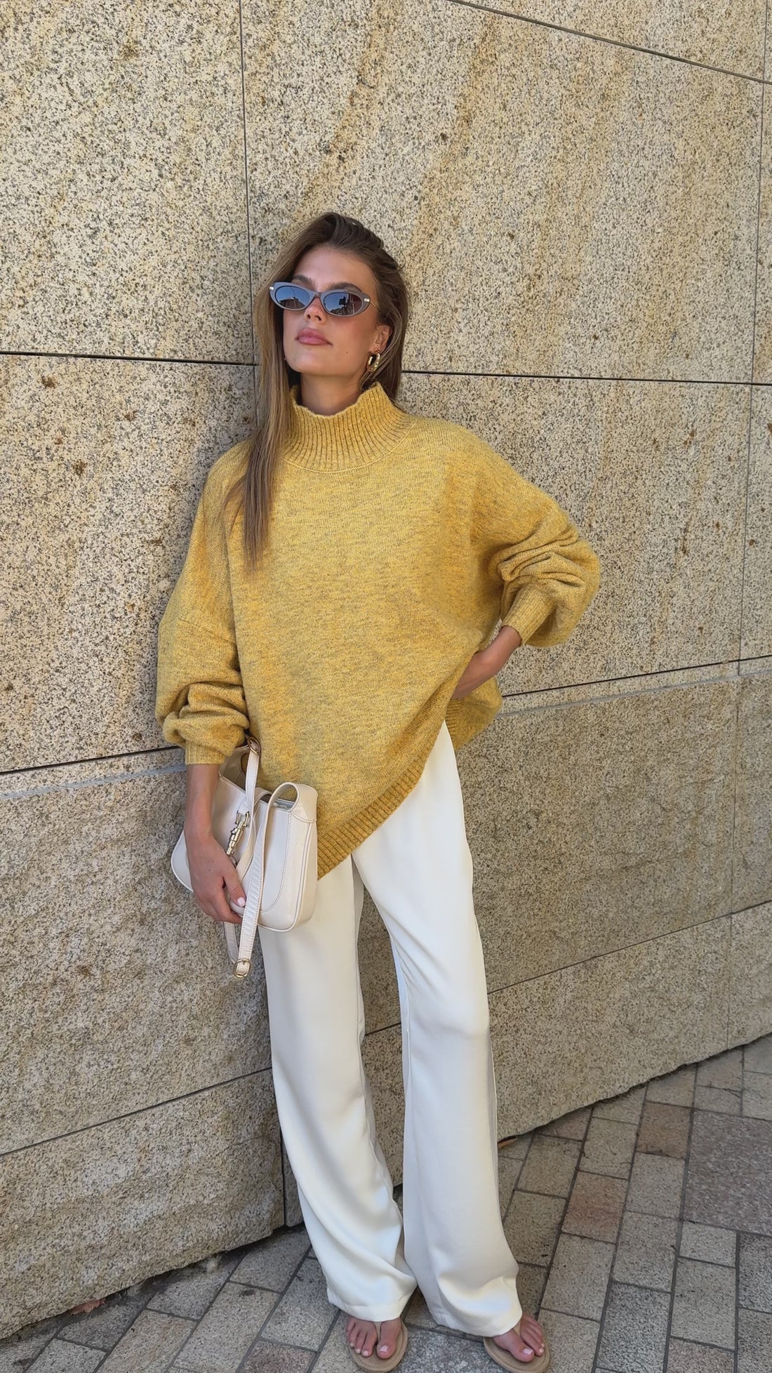 Harita Knitted Sweater - Mustard - Billy J