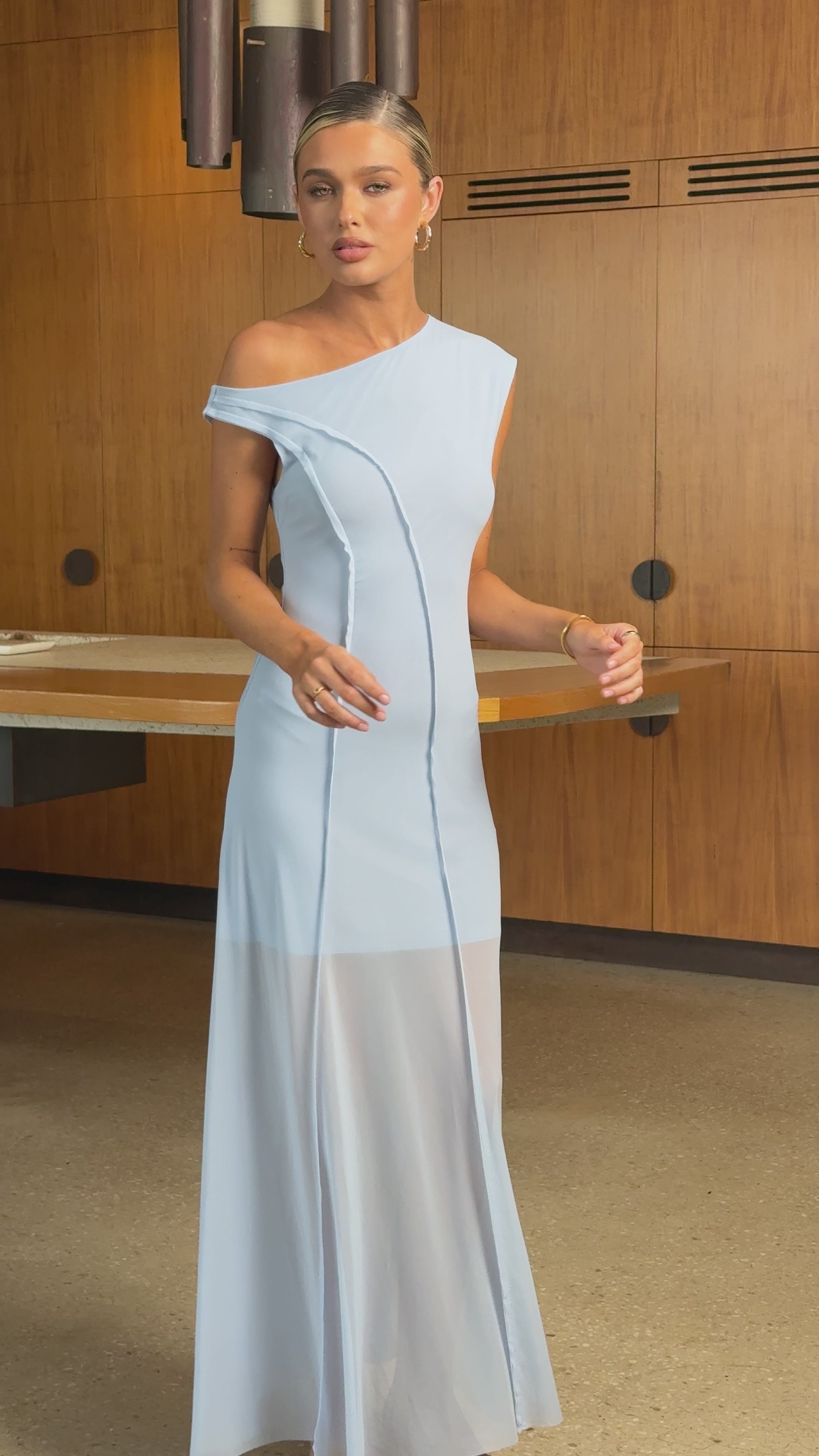 Raya Maxi Dress - Blue - Billy J