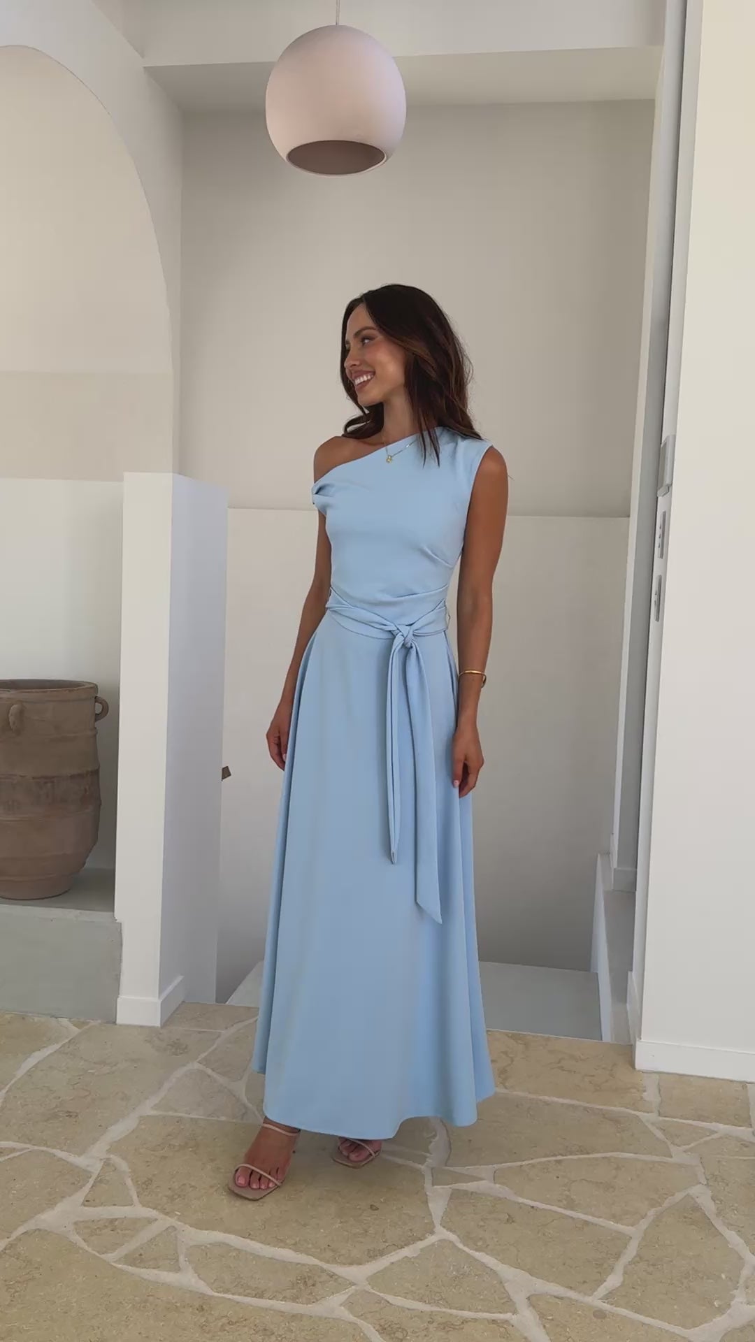 Gemma Maxi Dress - Baby Blue - Billy J