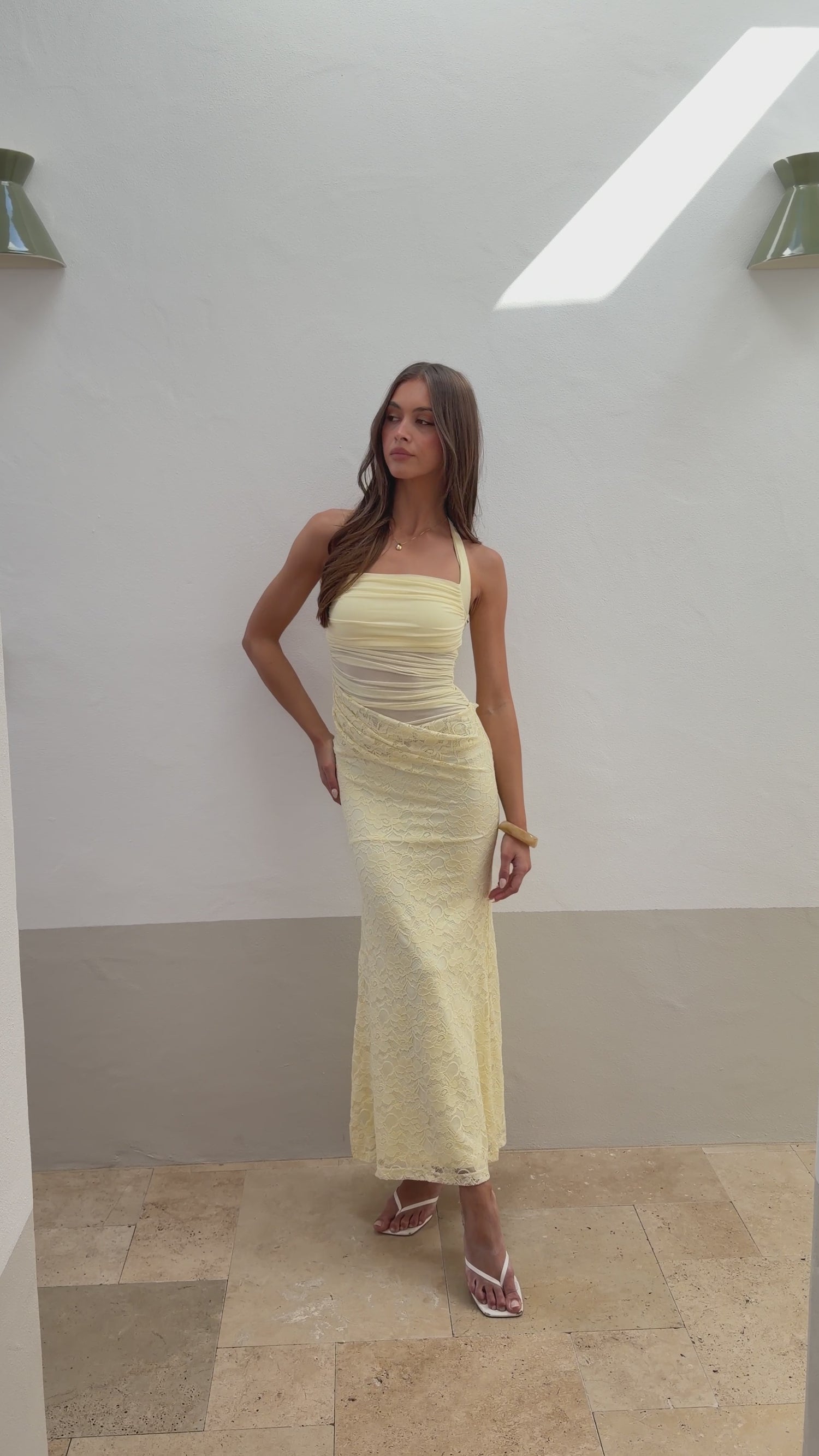 Gabi Maxi Dress - Yellow - Billy J