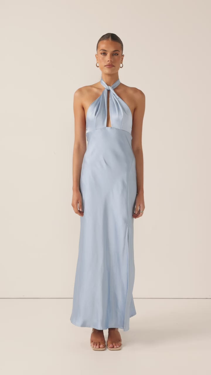 Load video: Amalia Maxi Dress - Blue - Billy J
