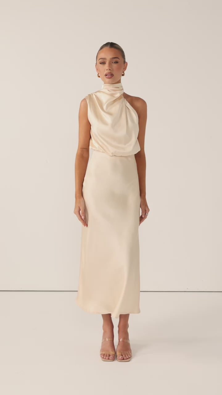 Esther Maxi Dress - Soft Gold - Billy J