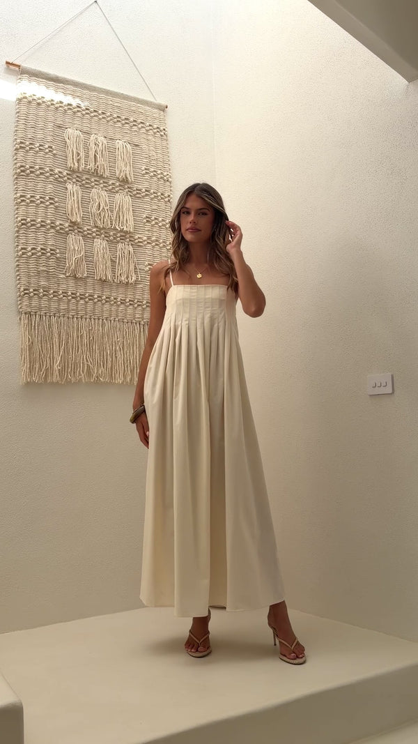 Fiorella Maxi Dress - Cream - Billy J