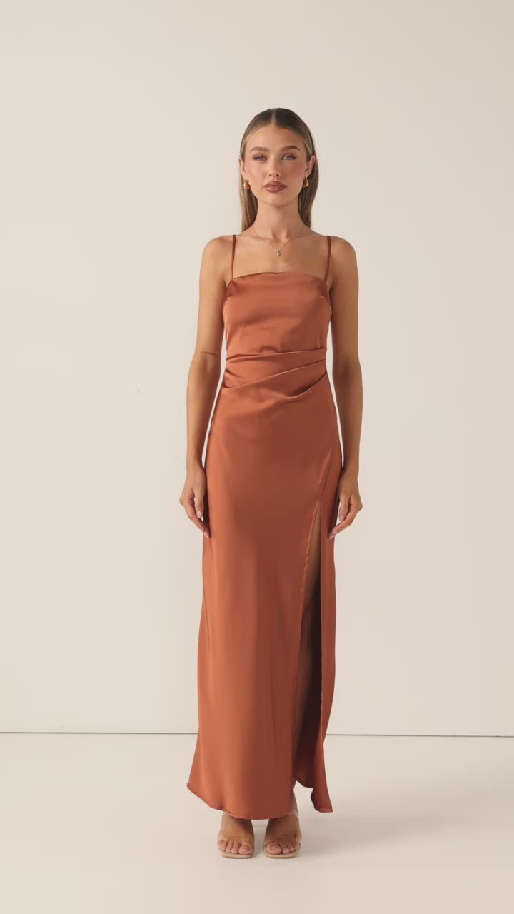 Ilana Maxi Dress - Copper - Billy J