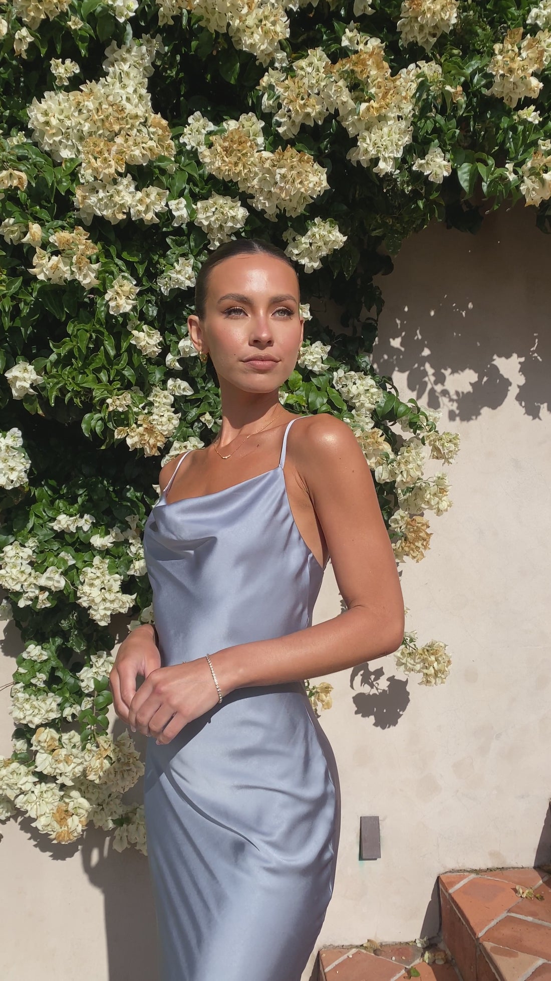 Willow Maxi Dress - Steel Blue - Billy J