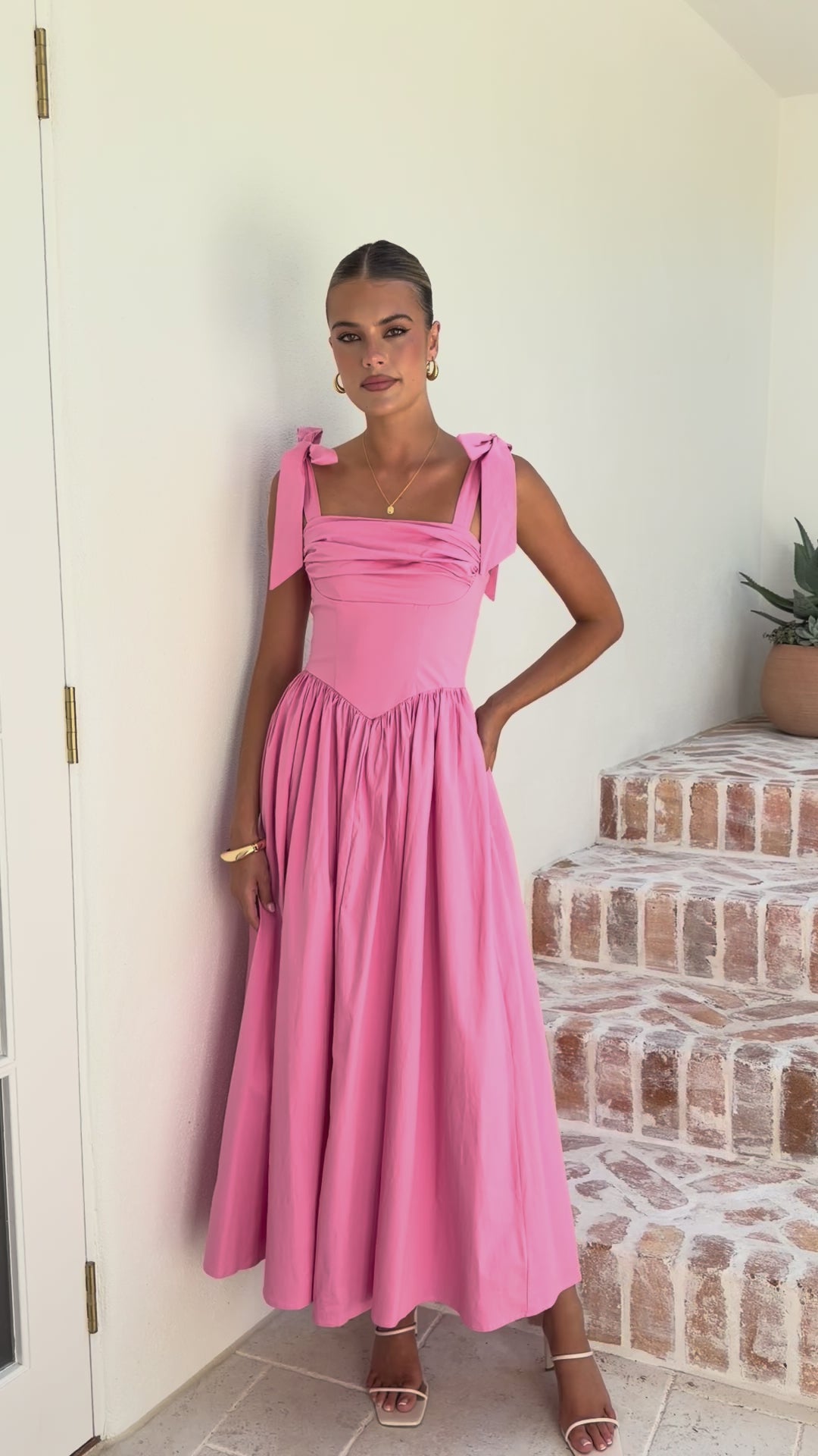 Haisley Maxi Dress - Pink - Billy J