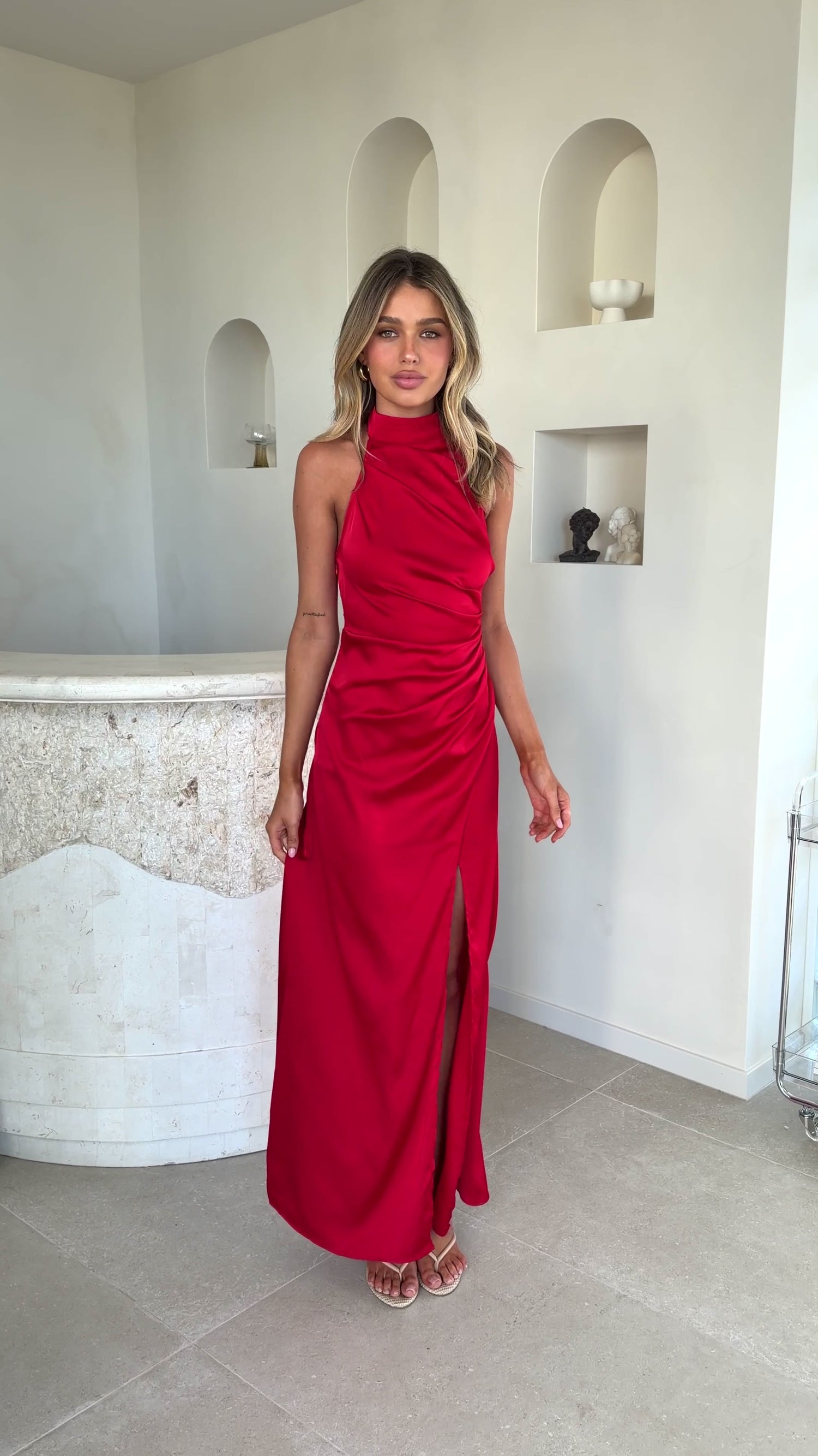 Cara Maxi Dress - Red - Billy J