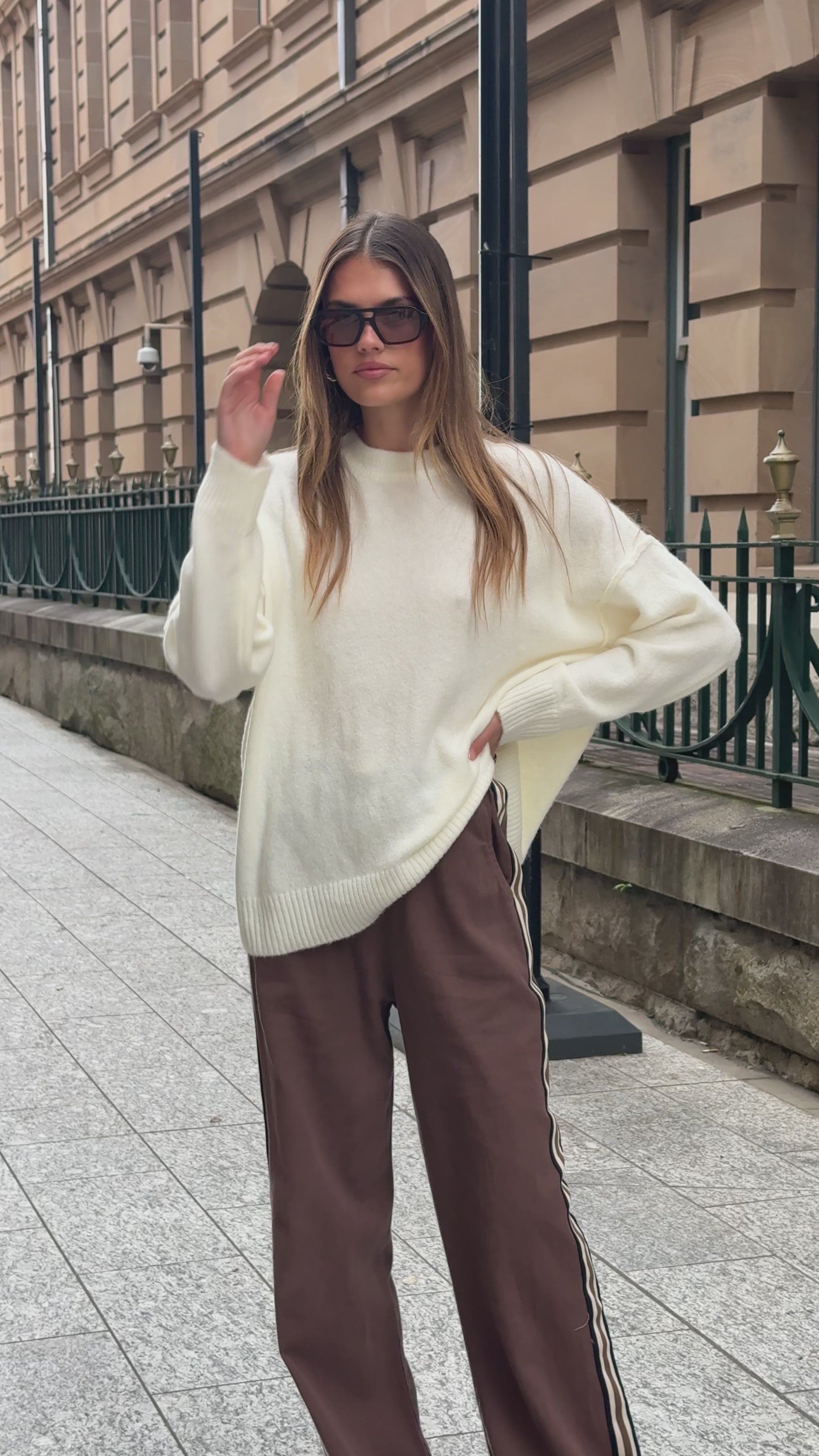 Vox Pants - Choc Racer Stripe - Billy J