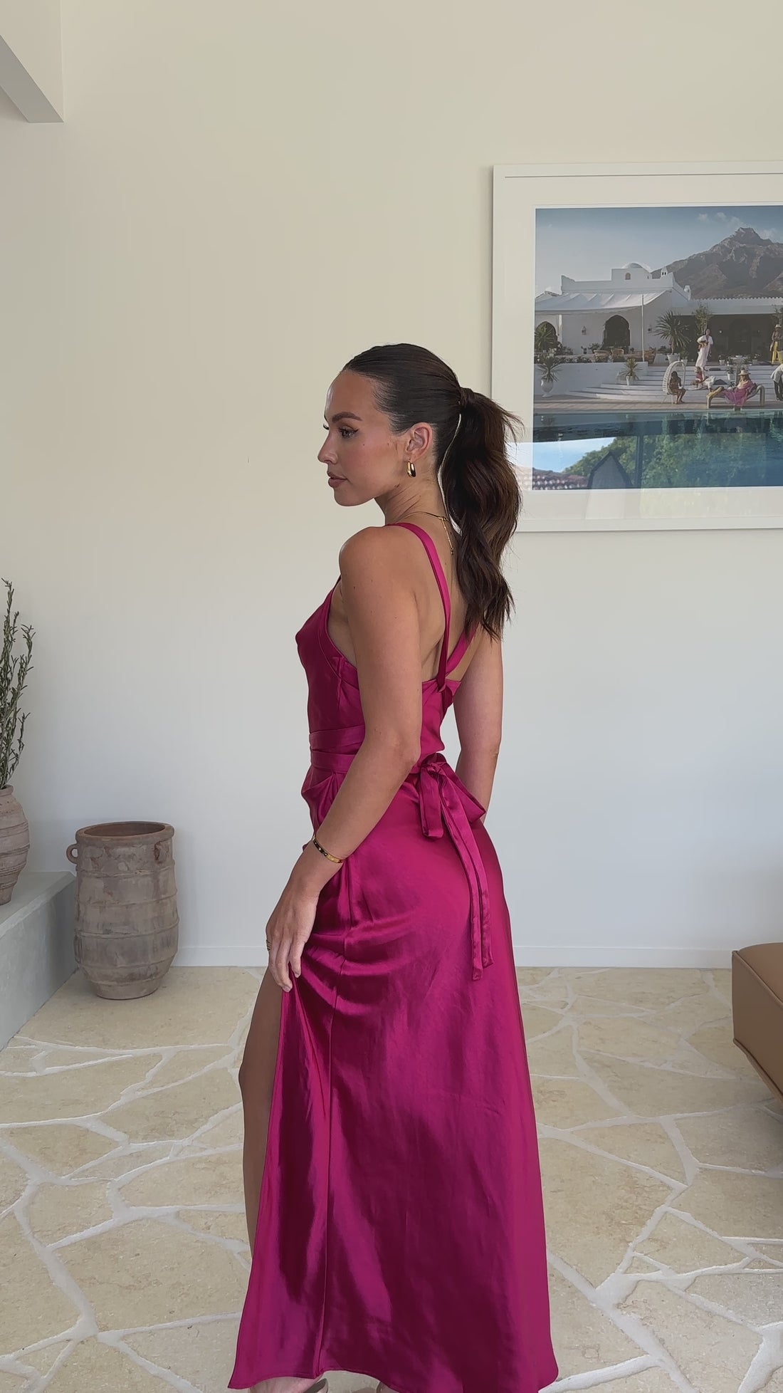 Zendaya Maxi Dress - Berry - Billy J