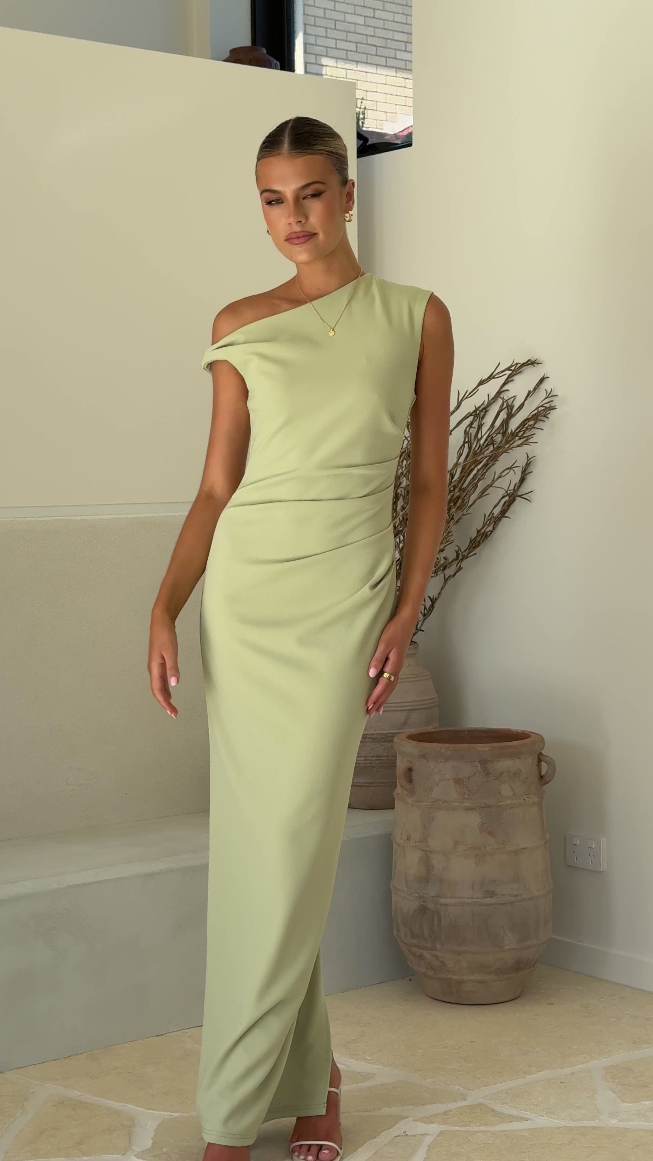Load video: Lilah Maxi Dress - Sage - Billy J