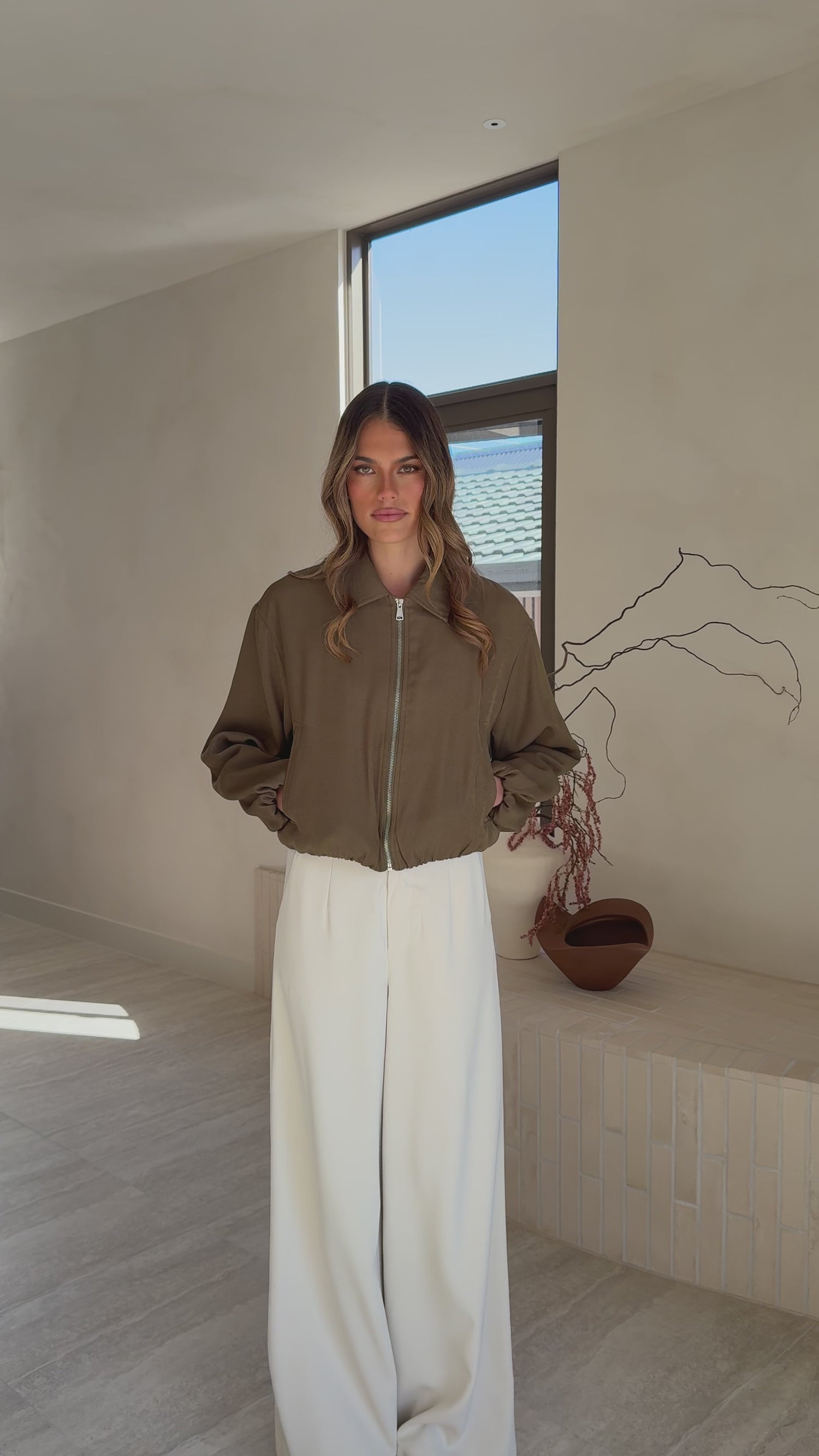 Brax Bomber Jacket - Khaki - Billy J