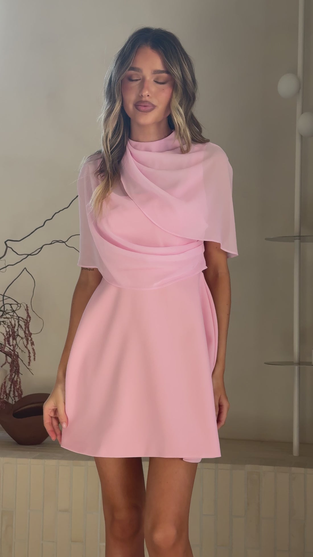 Zahni Mini Dress - Pink - Billy J