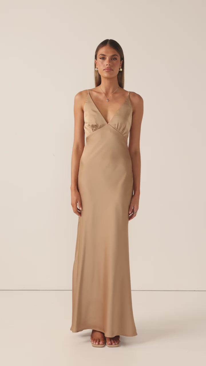 Load video: Ziah Maxi Dress - Latte