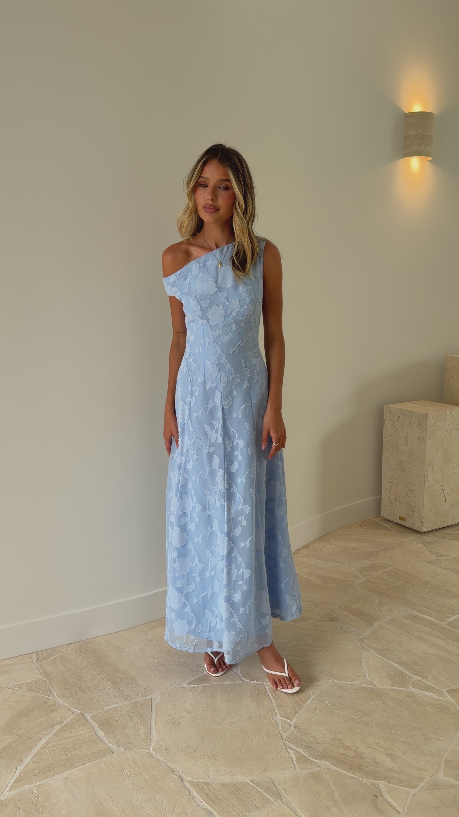 Dakota Maxi Dress - Blue - Billy J