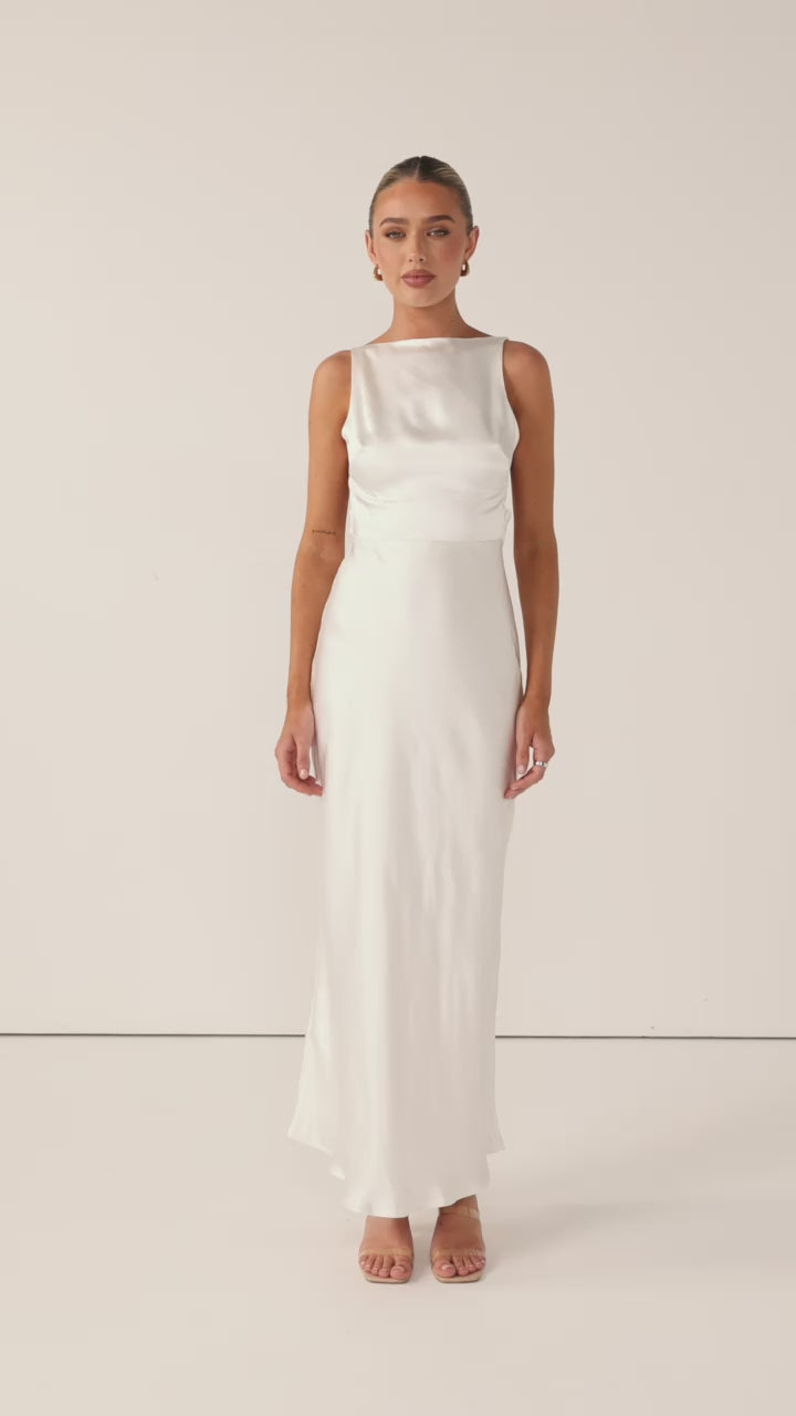 Sia Maxi Dress - Ivory - Billy J