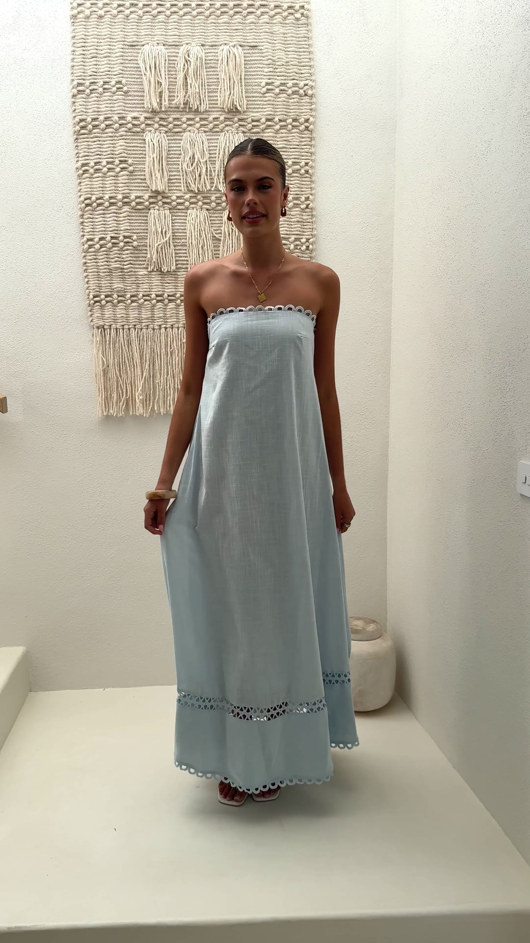 Sandra Maxi Dress - Sky Blue - Billy J