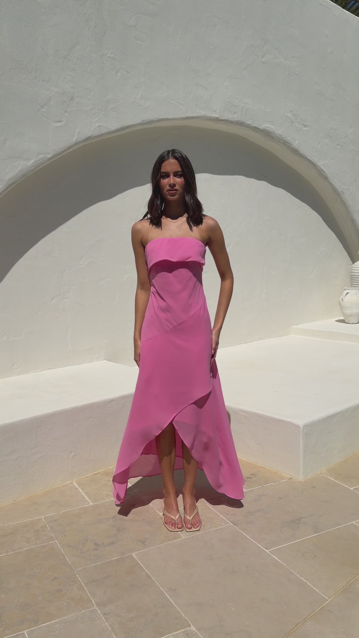 Aelin Maxi Dress - Pink - Billy J