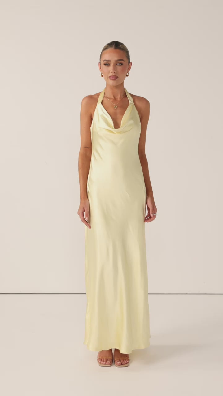 Sian Maxi Dress - Yellow - Billy J