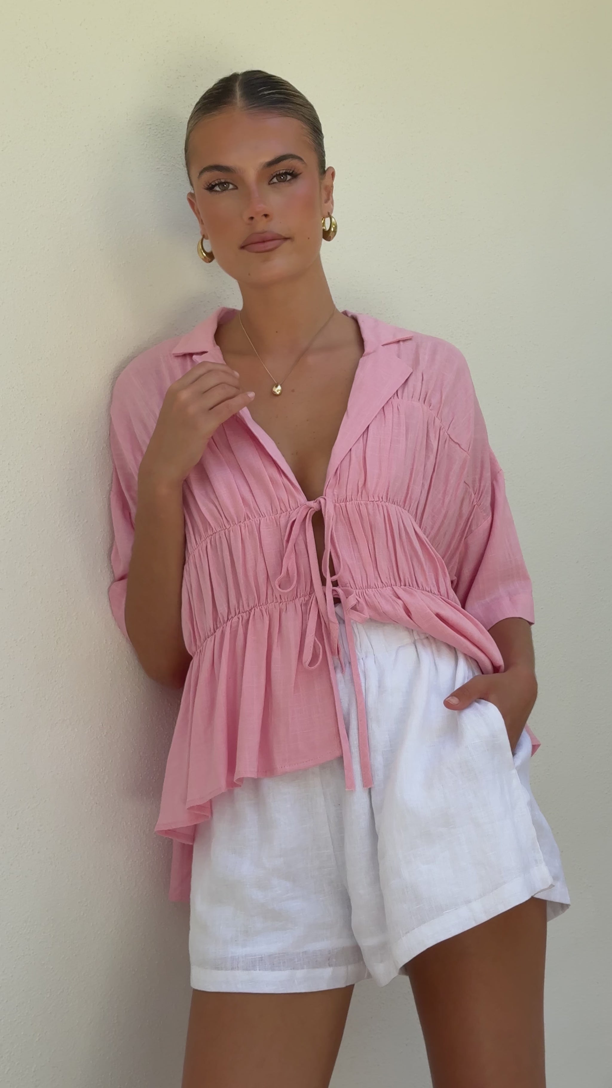 Kailey Top - Pink - Billy J