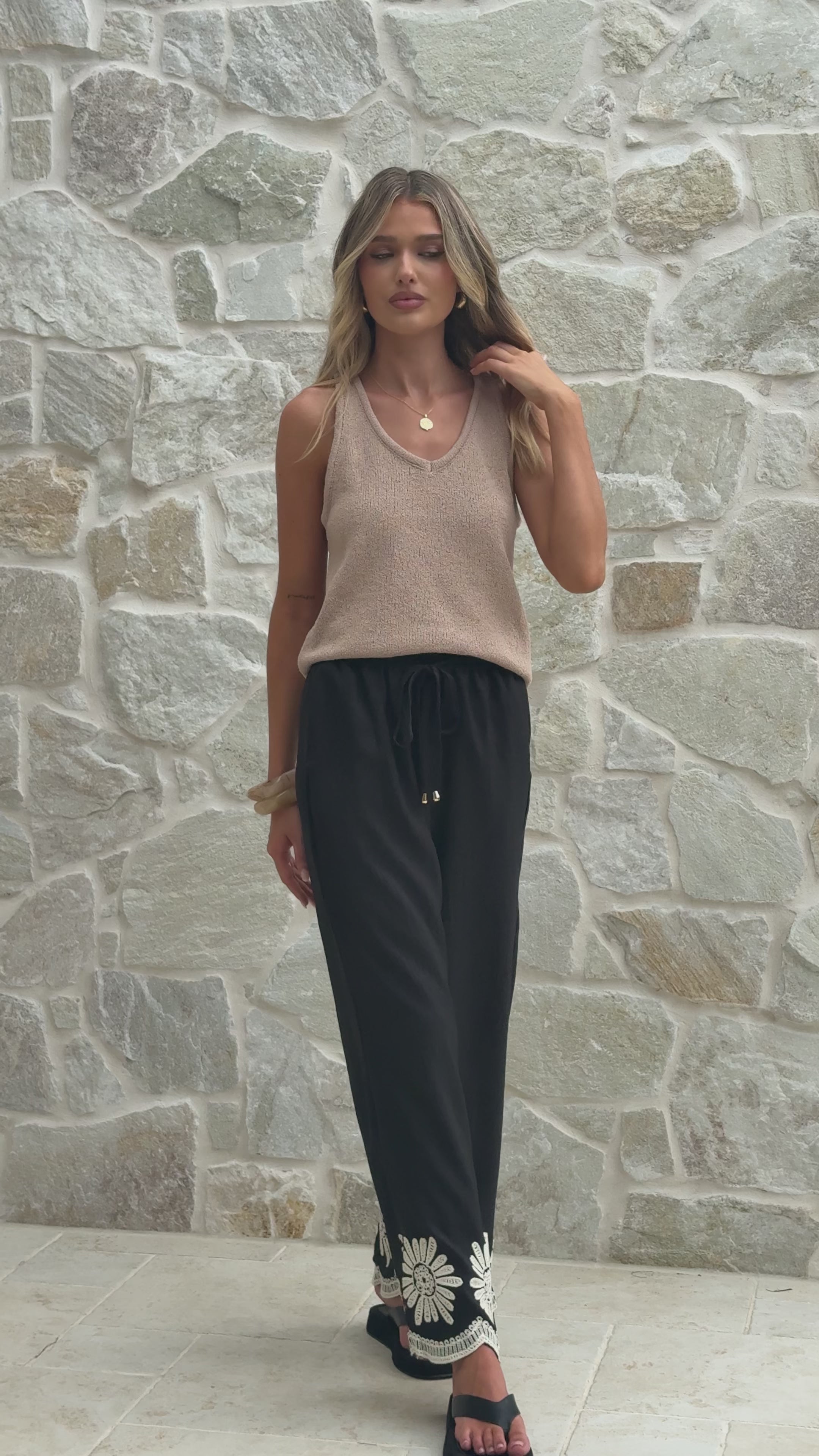 Load video: Lottie Pants - Black - Billy J