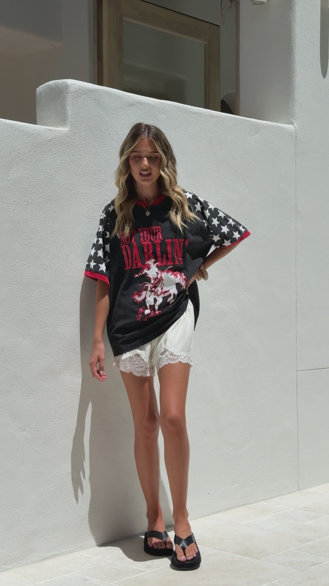 Not Your Darlin Tee - Black/Red - Billy J