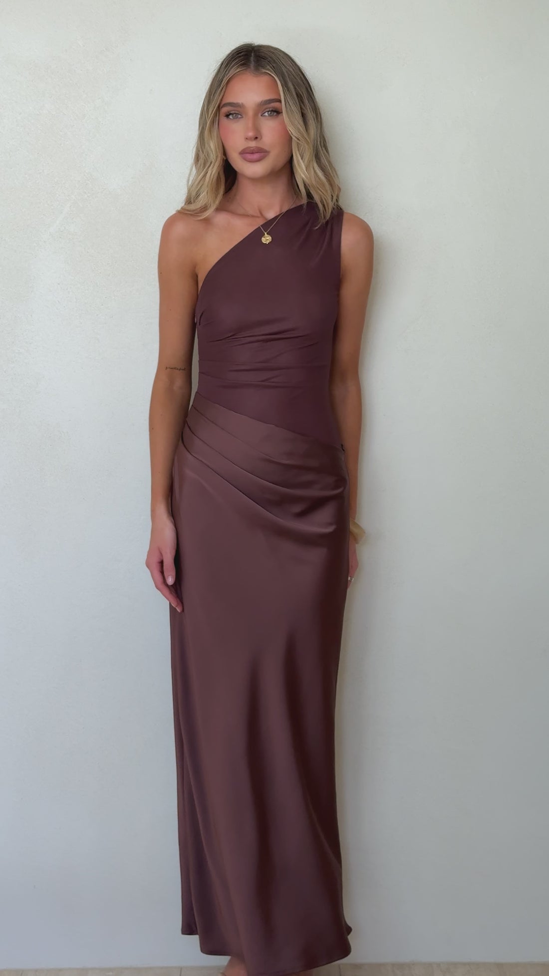 Melani Maxi Dress - Chocolate - Billy J