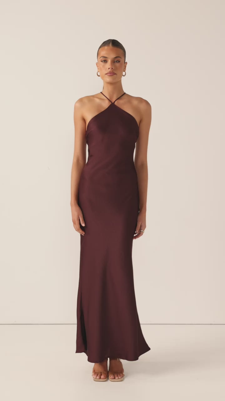 Chiara Maxi Dress - Chocolate - Billy J