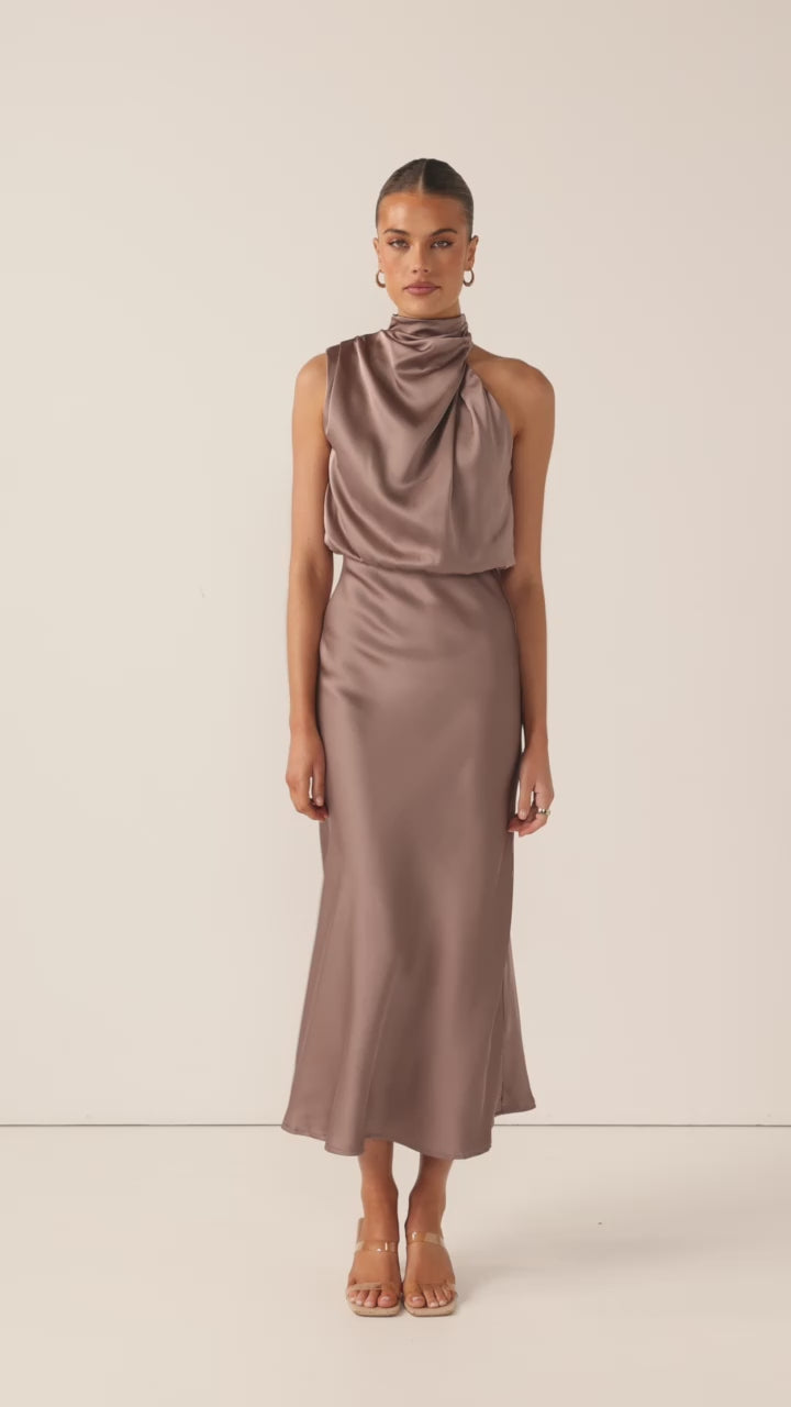 Load video: Esther Maxi Dress - Mushroom