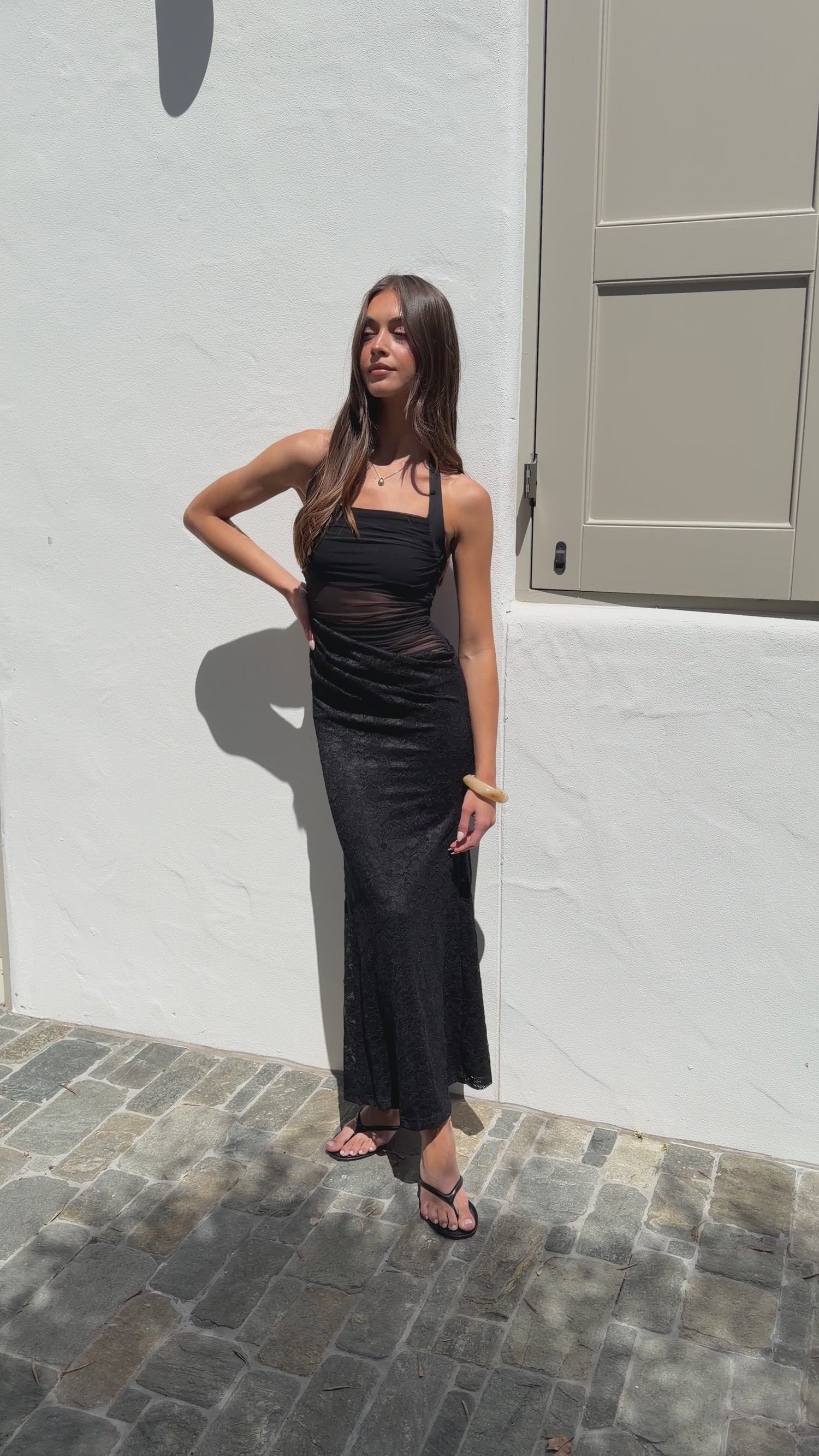 Gabi Maxi Dress - Black - Billy J
