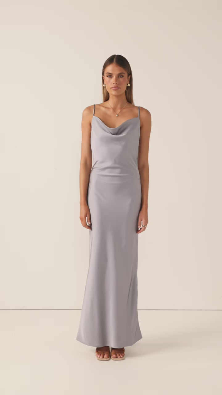 Willow Maxi Dress - Steel Blue - Billy J