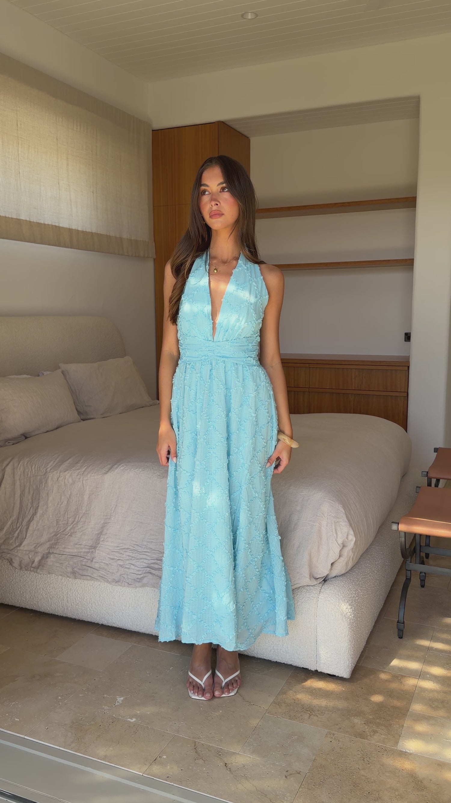 Summah Maxi Dress - Blue - Billy J