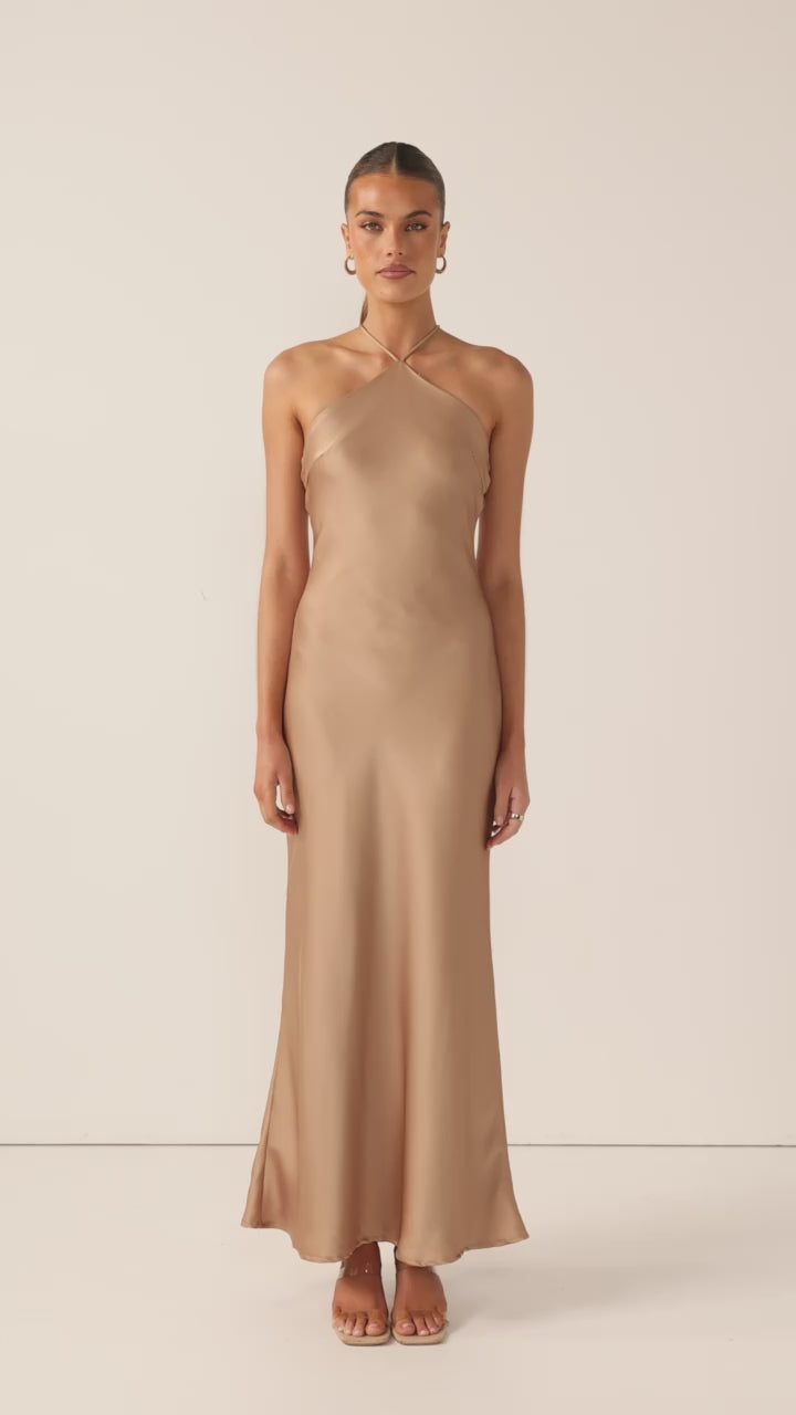 Chiara Maxi Dress - Latte - Billy J