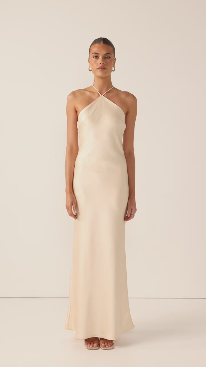 Chiara Maxi Dress - Soft Gold - Billy J