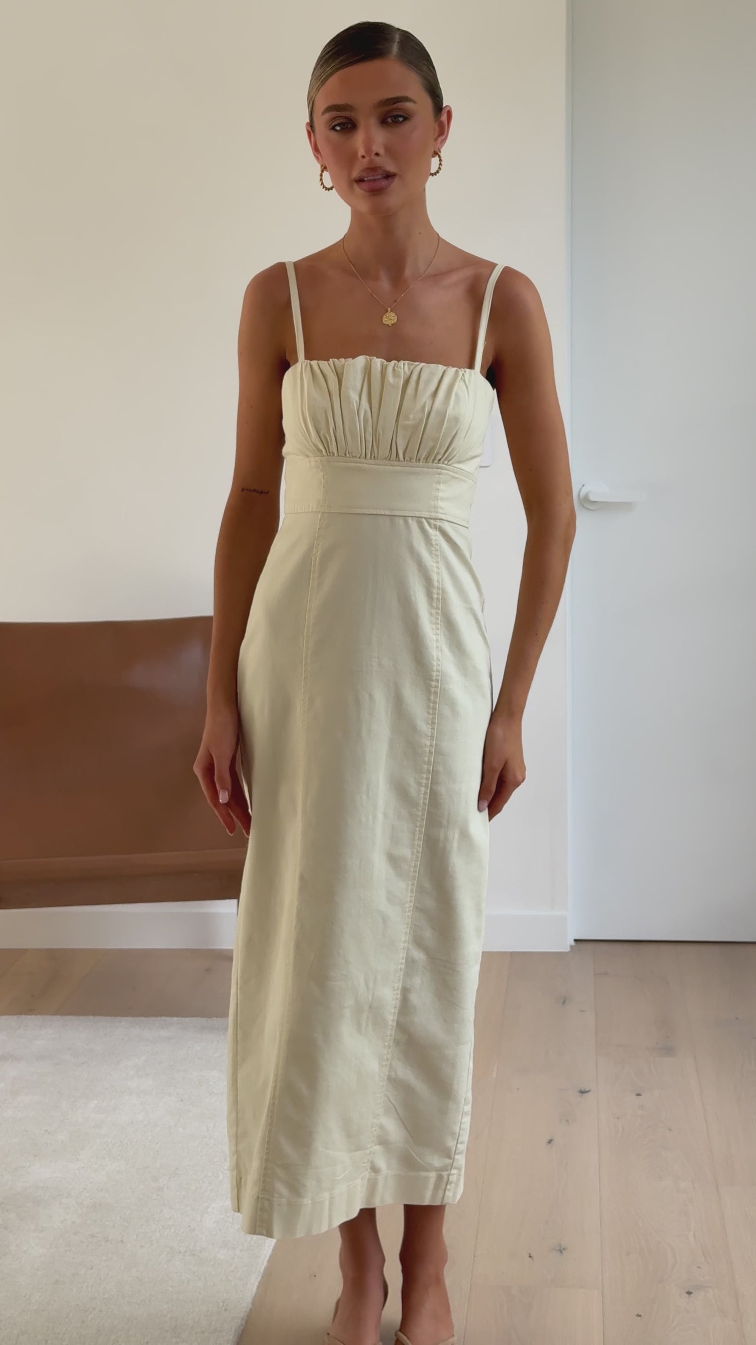 Kiara Maxi Dress - Cream - Billy J