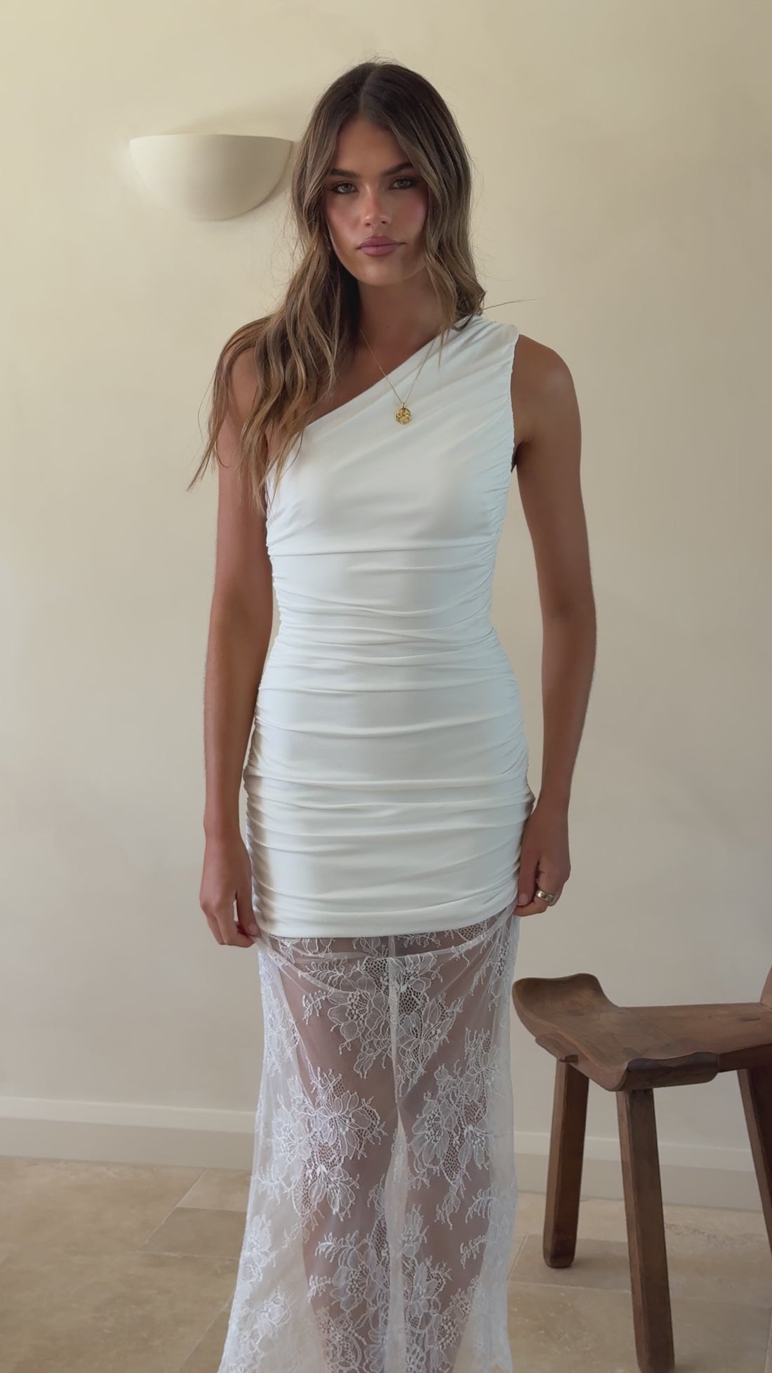 Estella Maxi Dress - White - Billy J