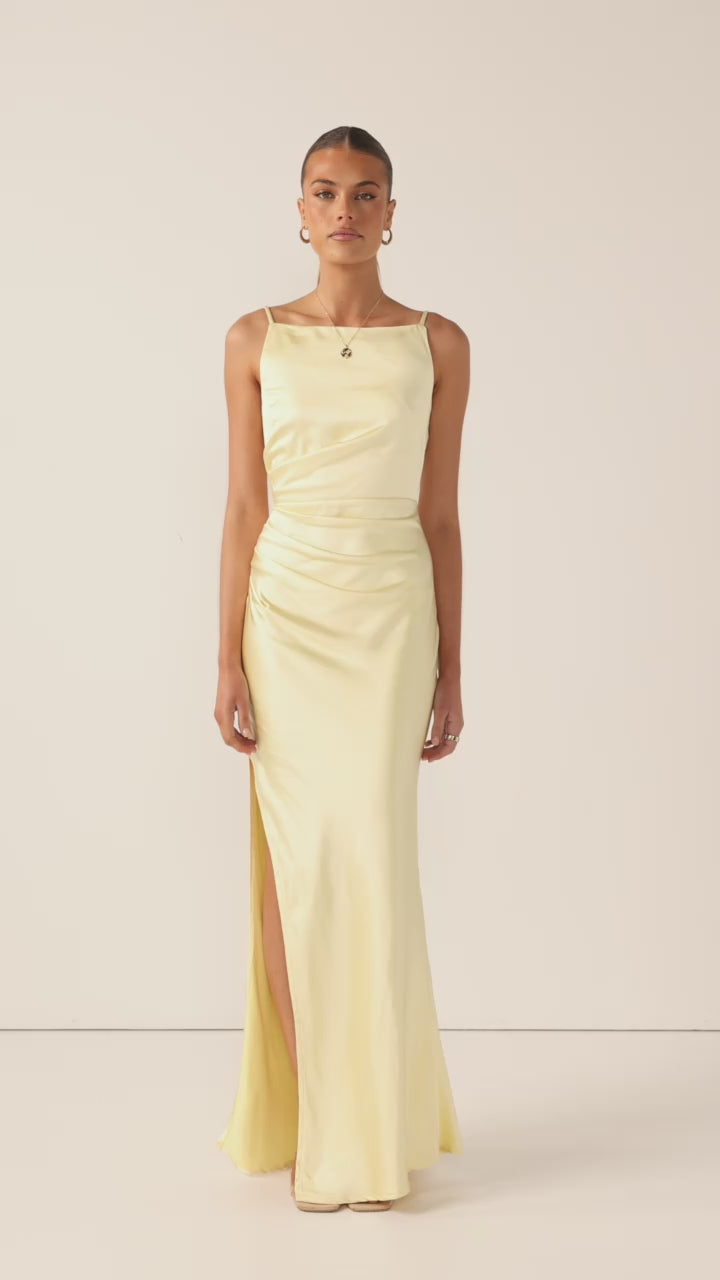 Load video: Ava Maxi Dress - Yellow