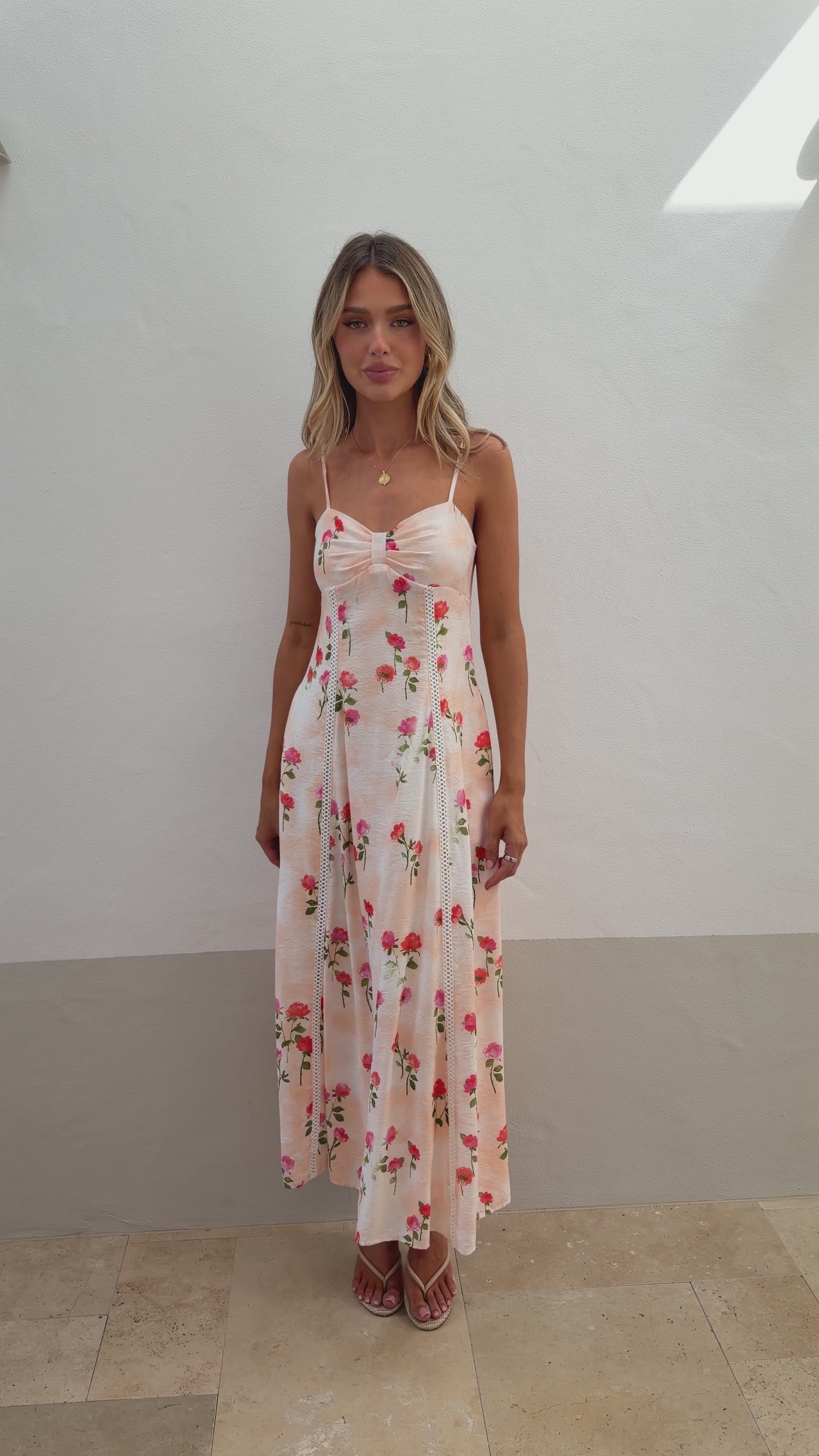 Suri Maxi Dress - Pink Floral - Billy J