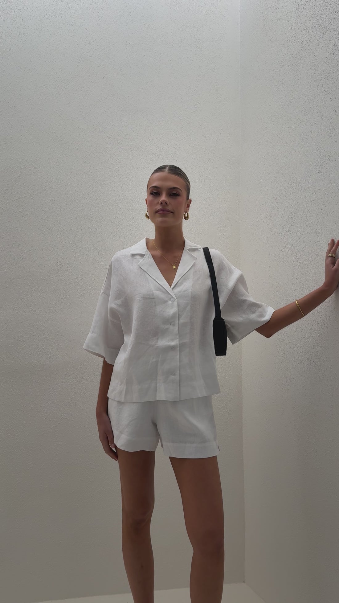 Luna Button Up Shirt - White - Billy J