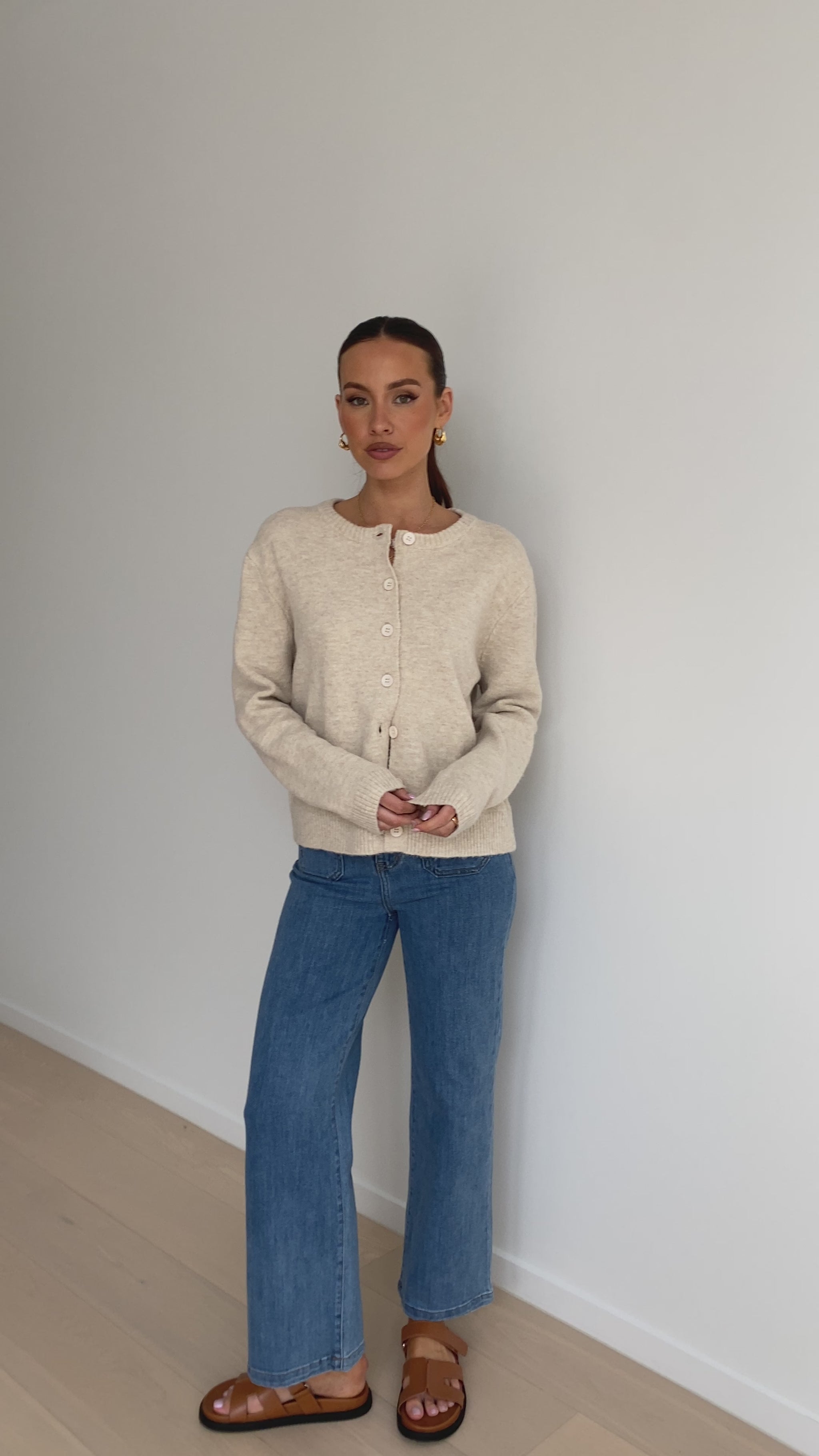 Carinna Knit Jumper - Beige - Billy J
